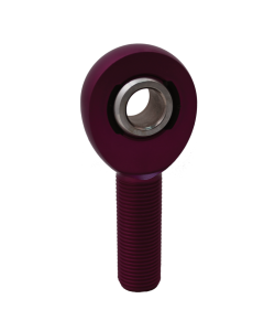 QA1 A Series Endura Rod End - Male/Left Hand - .5in Bore x 5/8-18 - Purple Aluminum - AML8-10PU