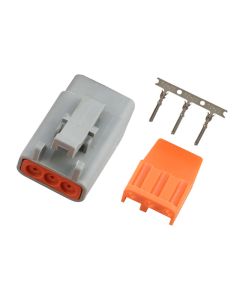 Haltech Male Deutsch DTM-3 Connector 7.5 Amp Plug & Pins - HT-031001