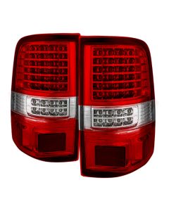xTune Ford F150 Styleside 04-08 LED Tail Lights Red Clear ALT-JH-FF15004-LED-G2-RC - 9034909