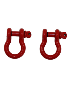 Fishbone Offroad D Ring 3/4In Red 2 Piece Set - FB21038