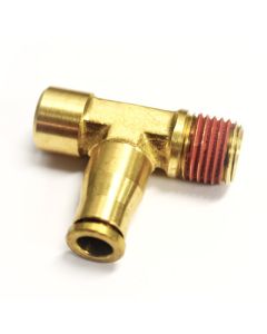 Ridetech Airline Fitting Compressor Tee 1/4in NPT x 1/8in Female NPT x 1/4in Airline - 31957600