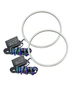 Oracle Jeep Wrangler JK 07-17 LED Waterproof Halo Kit - ColorSHIFT w/o Controller - 3943-334