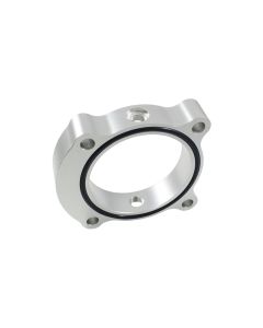 Torque Solution Throttle Body Spacer (Silver): 2013+ Hyundai Genesis Coupe 2.0T - TS-TBS-029