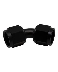 DeatschWerks 8AN Flare Female Swivel 45-Degree to 8AN Flare Female Swivel - Anodized Matte Black - 6-02-0213-B