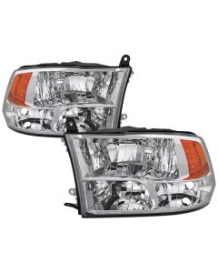xTune Dodge Ram 1500 09-17 (Non-LED) OEM Style Headlights - OEM Chrome HD-JH-DR09-QU-C - 9040184