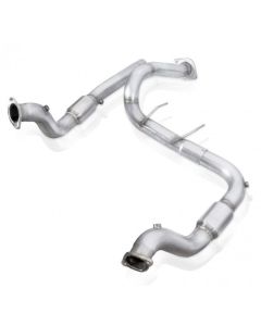 Stainless Works 2017 F-150 Raptor 3.5L 3in Downpipe High-Flow Cats Factory Connection - FTR17DPCAT