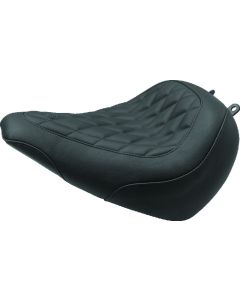 Mustang 18-21 Harley Street Bob Wide Tripper Passenger Seat Diamond Stitch - Black - 83036