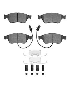 DFC 04-11 Audi S6 Front 5000 Advanced Low Metallic Brake Pads and Hardware Kit - 1551-1024-01