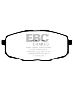 EBC 09-12 Hyundai Elantra 2.0 Touring Redstuff Front Brake Pads - DP31562C