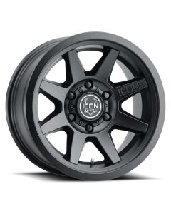ICON Rebound 17x8.5 5x5 -6mm Offset 4.5in BS 71.5mm Bore Satin Black Wheel - 1917857345SB