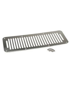 Kentrol 87-95 Jeep Wrangler YJ Hood Vent 8 Holes- Polished Silver - 30458