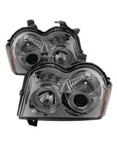 Spyder Jeep Grand Cherokee 05-07 Projector Headlights LED Halo LED Smke PRO-YD-JGC05-HL-SMC - 5011114