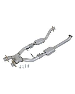 BBK 96-98 Mustang 4.6 Cobra High Flow X Pipe With Catalytic Converters - 2-1/2 - 1618