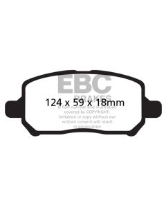 EBC 05-10 Chevrolet Cobalt 2.2 4 Lug Redstuff Front Brake Pads - DP31660C