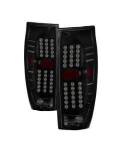 xTune 02-06 Chevrolet Avalanche LED Tail Lights - Black Smoke (ALT-JH-CAV02-LED-BSM) - 9036842
