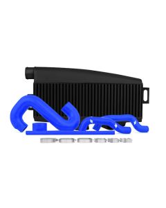 Mishimoto Subaru 02-07 WRX/04-07 STi Top-Mount Intercooler Kit - Powder Coated Black & Blue Hoses - MMTMIC-WRX-01BKBL