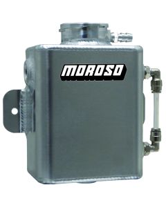 Moroso Universal Coolant Expansion Tank (w/Sight Tube) - Billet Filler Neck - 1.25qt - 63773