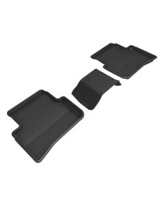 3D MAXpider 2023 Toyota GR Corolla Hatchback (Not Fit Morizo Trim) Kagu 2nd Row Floormats - Black - L1TY29521509