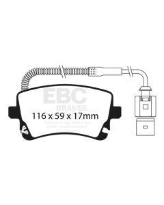 EBC 78-83 Mazda RX7 2.3 (1.1 Rotary)(Rear Drums) Ultimax2 Front Brake Pads - UD076