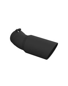 MBRP Black Coated 6" O.D. Angled Rolled End 5" Inlet 15.5" Length 30 Degree Bend Exhaust Tip- MBRP-T - T5154BLK