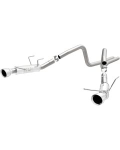 Magnaflow 2014 Ford Mustang V6 3.7L Comp Series Dual Split Rear Polished Stainless C/B Perf Exhaust - 15245