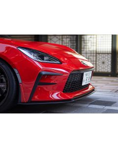 MAX ORIDO x AKEa - Front Lip Spoiler Set (Front Lip + Front End Fins) - Toyota GR86 2022+ - Matte Black (Painted) - MAX-AKE-080-MBK