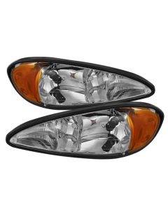 xTune Pontiac Grand Am 99-05 Crystal Headlights Chrome HD-JH-PGAM99-AM-C - 9023514