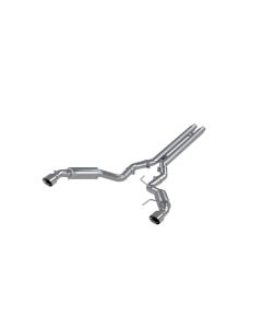 MBRP Aluminized Steel 3" Catback Dual Split Rear Race Version w/ 4.5" Tips Ford Mustang GT 5.0L Coup - S7278AL