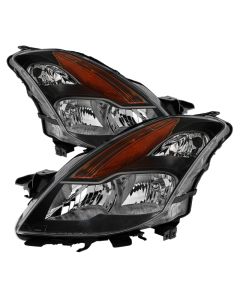 xTune Nissan Altima Coupe 08-09 Halogen Only OEM Headlights Black HD-JH-NA08-2D-BK - 9029691