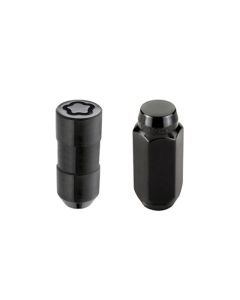McGard 6 Lug Hex Install Kit w/Locks (Cone Seat Nut) M14X2.0 / 13/16 Hex / 2.25in. Length - Black - 84617
