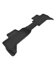 3D MAXpider 22-24 Toyota Tundra Double Cab Kagu 2nd Row Floormats - Black - L1TY29621509