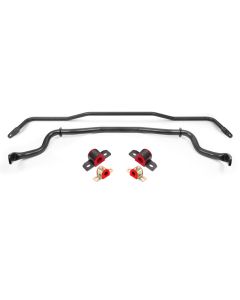 BMR 15-22 S550 Mustang Sway Bar Kit with Bushings Front and Rear Black Hammertone - SB760H