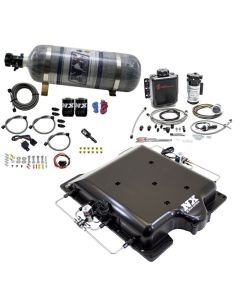 Nitrous Express Dodge Hellcat Supercharger Lid Nitrous/Water Injection Kit (100-400HP) w/12lb Bottle - 20972BMF-12