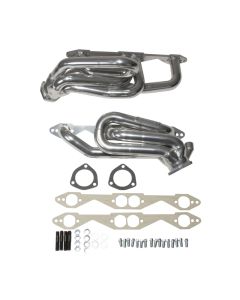 BBK 96-98 GM Truck SUV 5.0 5.7 Shorty Tuned Length Exhaust Headers - 1-5/8 Silver Ceramic - 40070