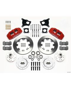 Wilwood Dynapro 6 Front Hub Kit 12.19in Red AMC 71-76 OE Disc w/o Bendix Brakes - 140-13554-R