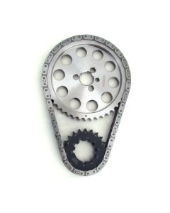 COMP Cams Billet Adjustable Timing Set, Undersized -.005in Keyway, Fits Small Block Chevy 1955-1986, CNC Machined Aluminum, Silver Finish - 7100-5