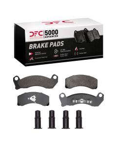 DFC 81-94 Ford LTD Crown Victoria Front 5000 Advanced Semi Metallic Brake Pads and Hardware Kit - 1551-0200-01