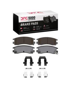 DFC 97-10 Buick Rendezvous Rear 5000 Advanced Ceramic Brake Pads and Hardware Kit - 1551-0698-01