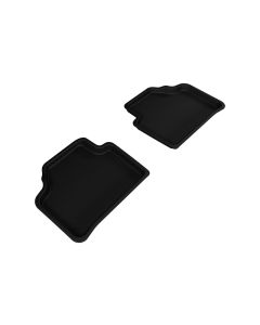 3D MAXpider 2013-2015 BMW X1 E84 Kagu 2nd Row Floormats - Black - L1BM01721509