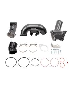Wehrli 2007.5-2010 LMM Duramax High Flow 3in Y-Bridge Kit- Gloss Black - WCF100164-GB