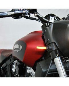 New Rage Cycles 18+ Indian Scout Bobber Front Turn Signals - SCOUT-FB
