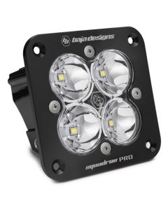 Baja Designs Squadron Pro Spot Pattern Black Flush Mount LED Light Pod - Clear - 491001