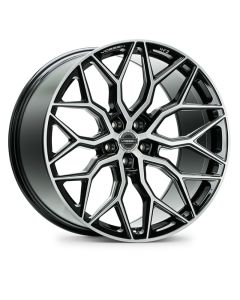 Vossen HF-2 20x10.5 / 5x112 / ET30 / Deep Face / 66.56 - Brushed Gloss Black Wheel - HF2-0M17