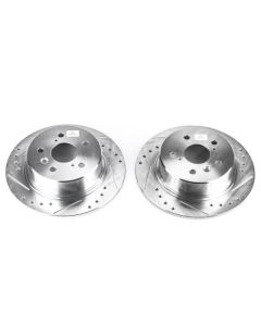 Power Stop 95-99 Toyota Avalon Rear Evolution Drilled & Slotted Rotors - Pair - JBR788XPR
