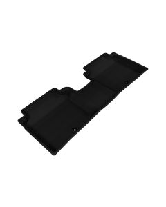 3D MAXpider 2014-2016 Hyundai Elantra Kagu 2nd Row Floormats - Black - L1HY05221509