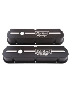 Edelbrock Valve Cover Racing Series Ford 289-302-351W CI V8 Tall Black - 41653