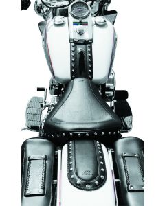 Mustang 04-21 Harley Sportster 4.5 Wide Touring Solo Seat w/Driver Backrest - Black - 79429
