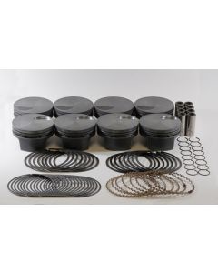 Mahle MS Piston Set BBC Mar 509ci 4.50in Bore 4in Stroke 6.135in Rod 0.990 Pin -3cc 9.0 CR Set of 8 - 930077100