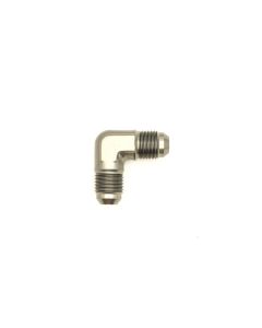 DeatschWerks 6AN Male Flare To 6AN Male Flare 90-Degree Coupler Fitting - 6-02-0207