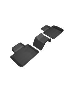 3D MAXpider 2018-2019 BMW 6 Series Gran Turismo Kagu 2nd Row Floormats - Black - L1BM09121509